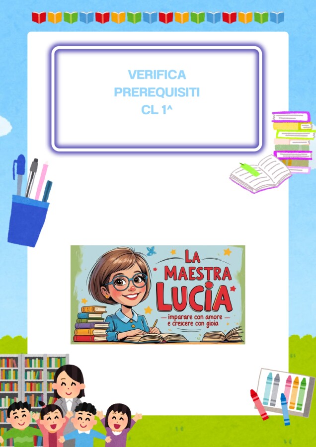 VERIFICA PREREQUISITI CL 1^
