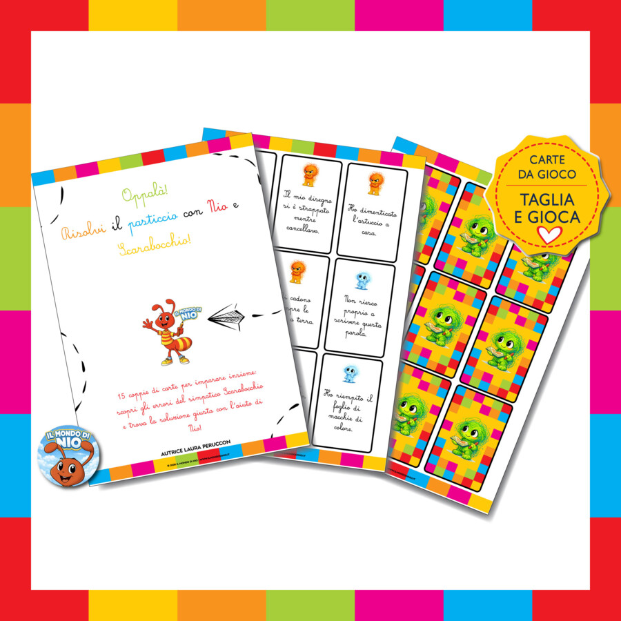 Gioco di carte - OPPALÀ! RISOLVI IL PASTICCIO CON NIO E SCARABOCCHIO!