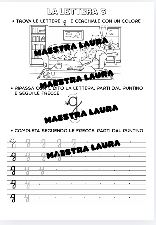 Lettere della terra - corsivo
