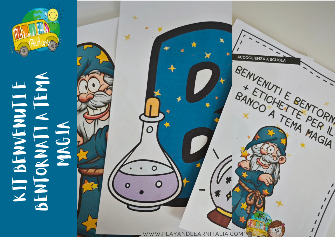 ACCOGLIENZA: KIT BENVENUTO E BENTORNATI A TEMA MAGIA