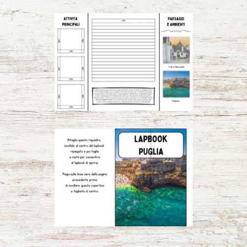 Lapbook Puglia scuola primaria da stampare