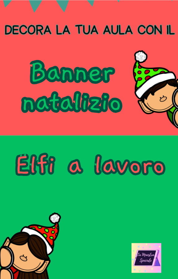 BANNER DI NATALE (DECORAZIONI DI NATALE AULA)