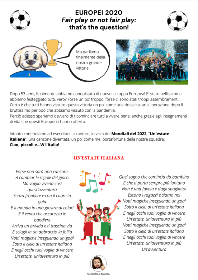 Europei 2020 - Fair Play or not Fair Play