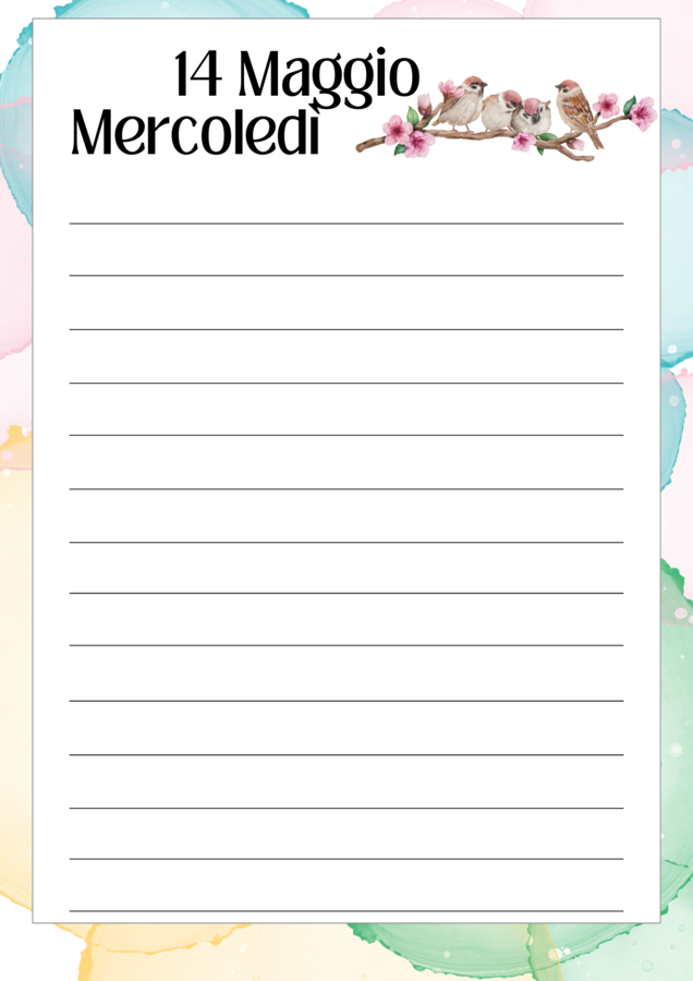 La mia agenda mensile