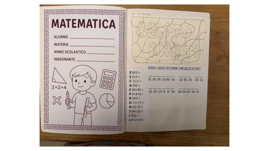 Quaderno completo matematica classe terza