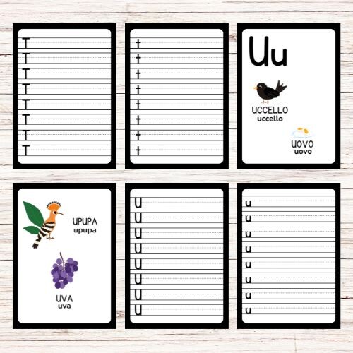 Schede per imparare a scrivere le lettere dell’alfabeto - Back to school