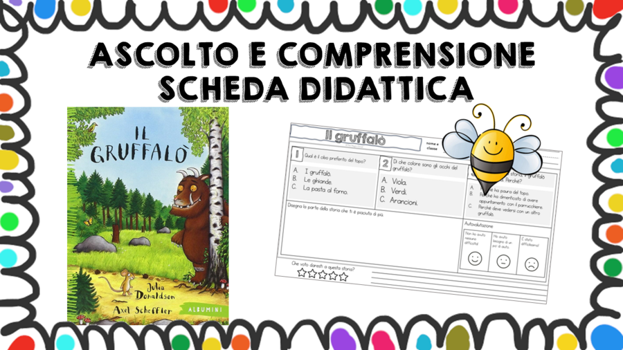 Il gruffalò - scheda didattica comprensione