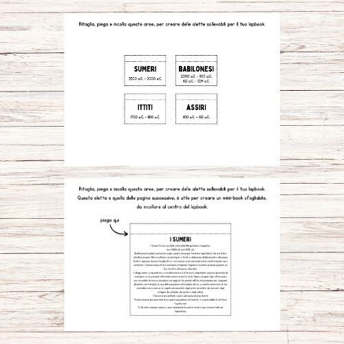 Lapbook Mesopotamia da stampare