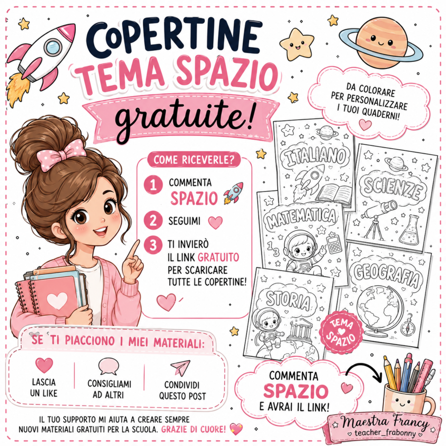 Copertina e tema: spazio