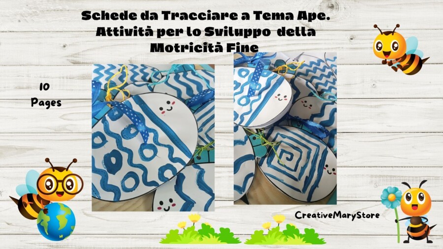 Schede da Tracciare a Tema Ape