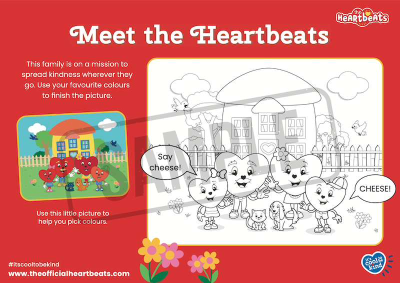 The Heartbeats - Meet The Heartbeats - Coloring