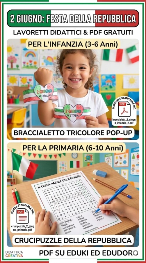 Brracciale-Cruciverba Festa della Repubblica Primaria e Infanzia