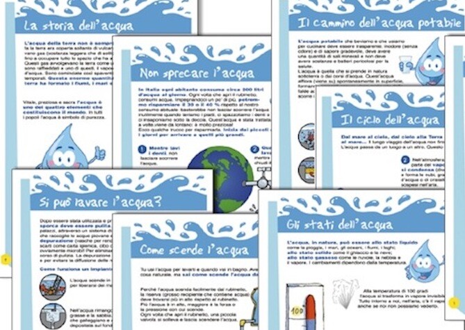 Schede didattiche sull'acqua per la scuola primaria