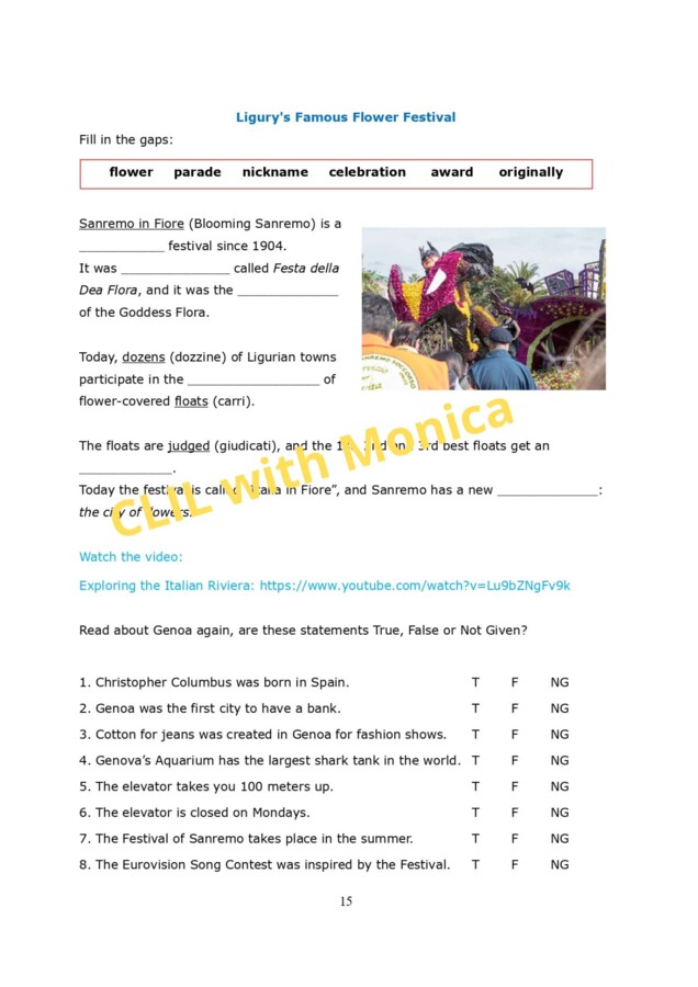 CLIL Geo classe 5^: Italy and its Regions
