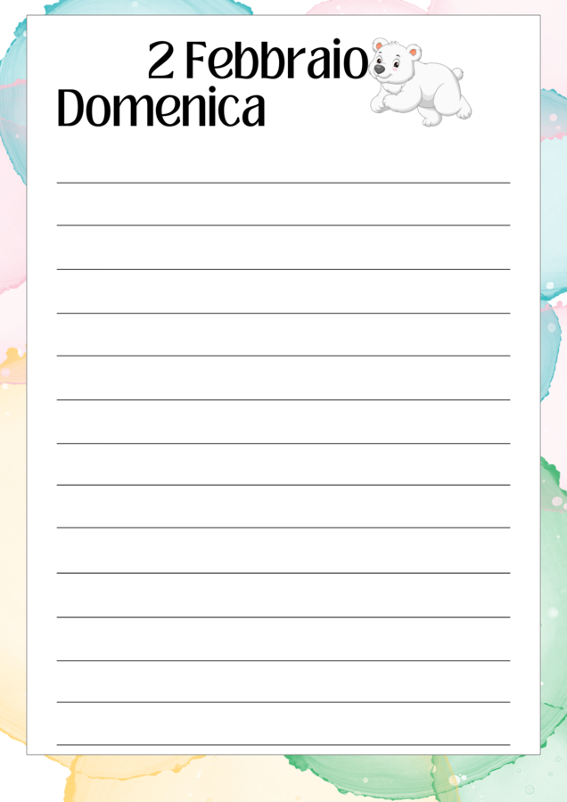 La mia agenda di febbraio