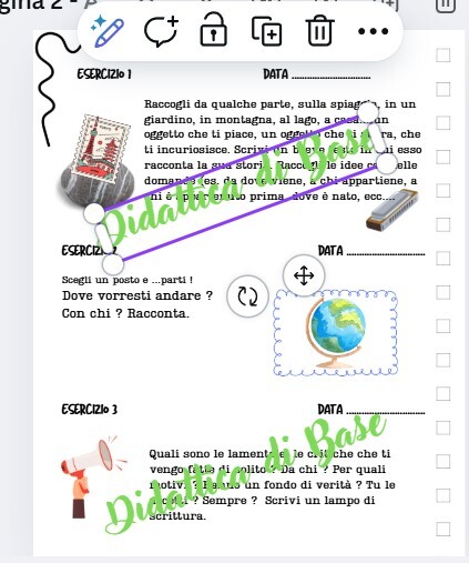 Compiti estivi di scrittura