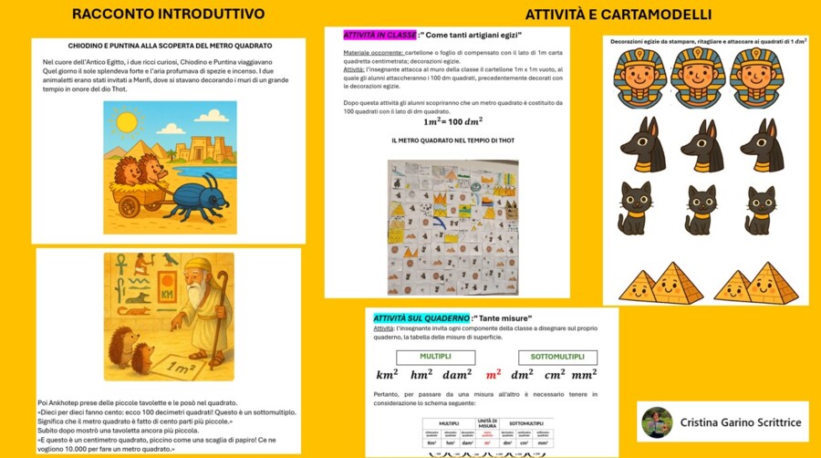 CHIODINO E PUNTINA ALLA SCOPERTA DEL METRO QUADRATO