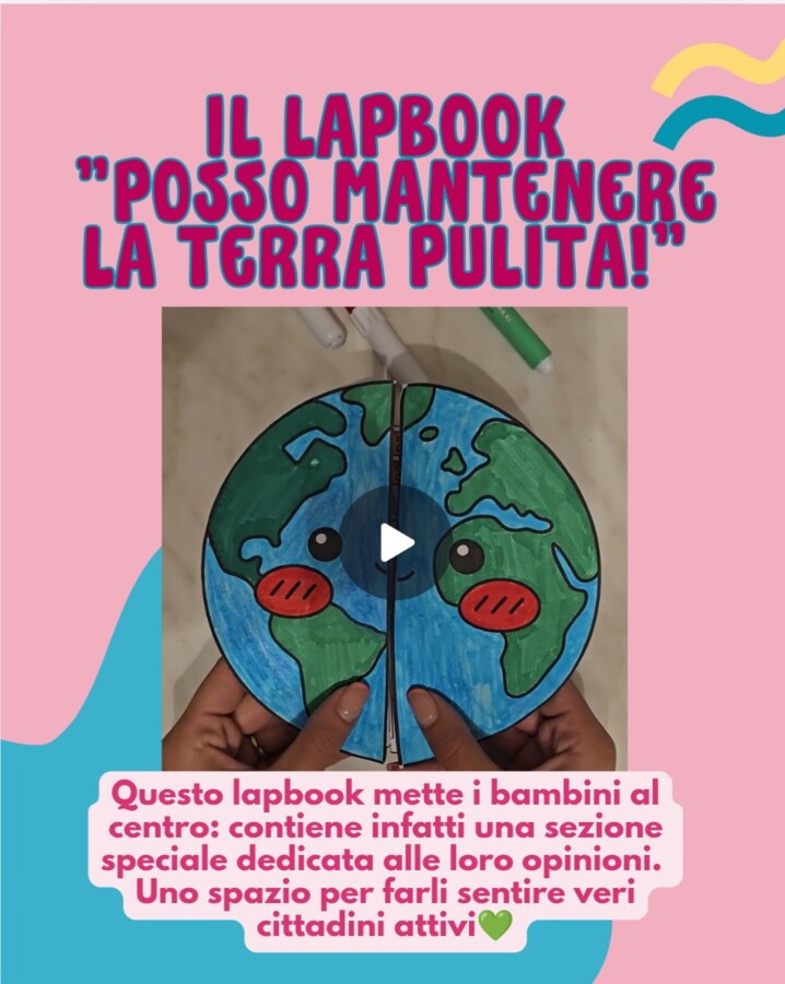 Lapbook "Posso mantenere la Terra pulita!" 🌍 - Educazione Civica