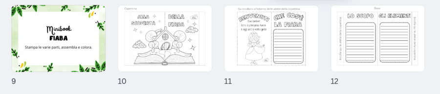 Kit Minibook FIABA - FAVOLA - MITO - LEGGENDA
