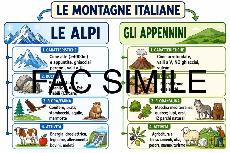 Le Alpi e gli Appennini