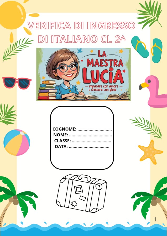 VERIFICA DI INGRESSO DI ITALIANO CL 2