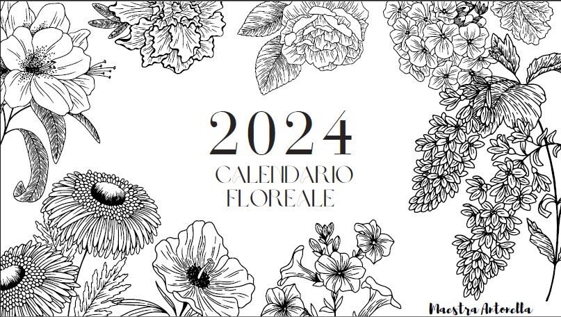 Calendario floreale 2024