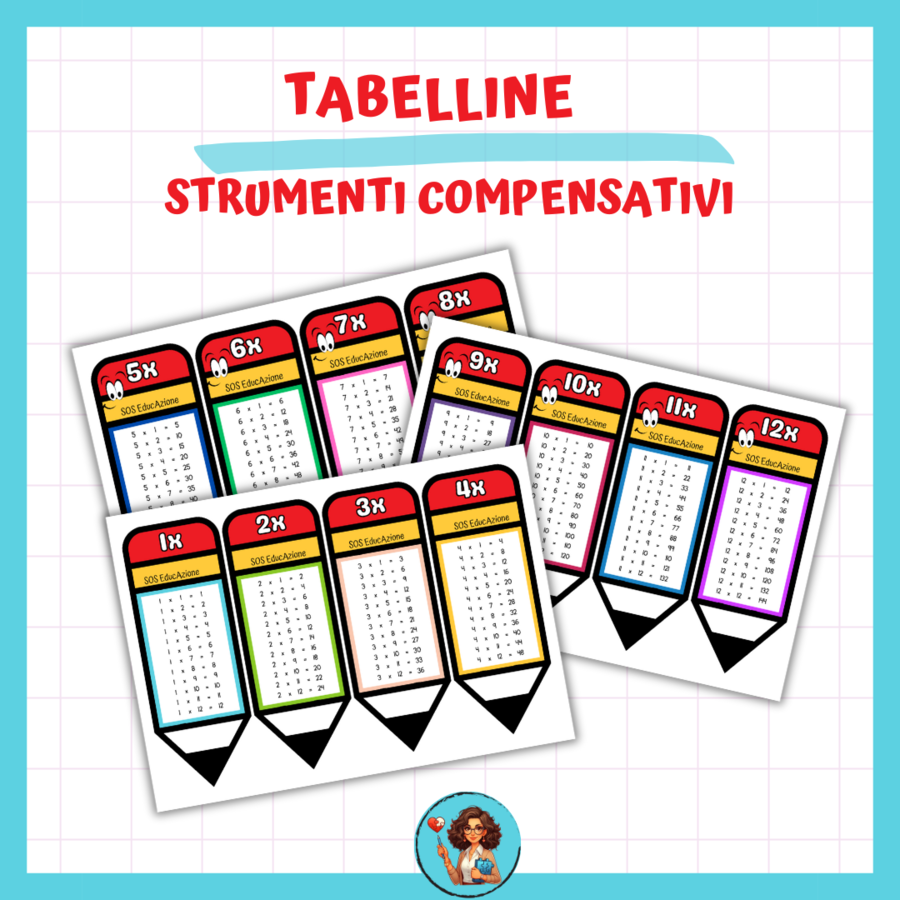 LE TABELLINE- STRUMENTI COMPENSATIVI