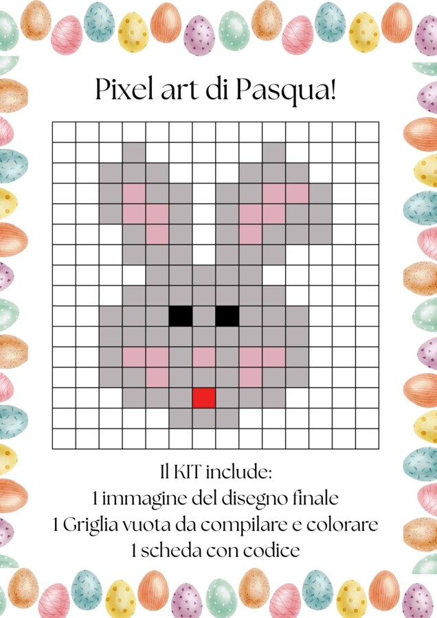 Pixel art di Pasqua_coniglietto