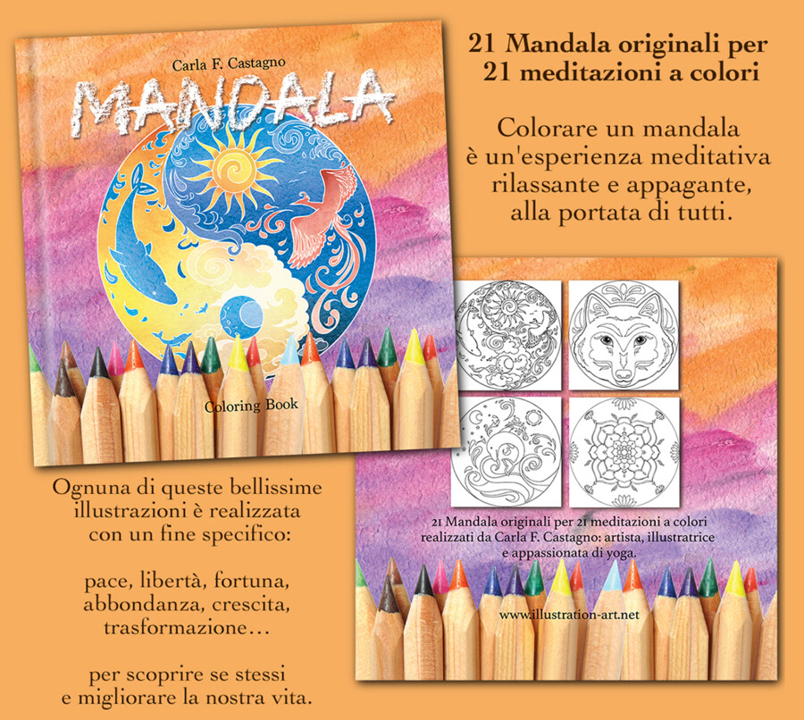 Mandala coloring e-book per grandi e piccini