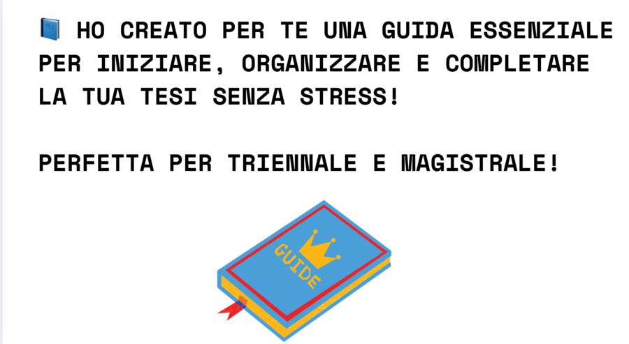 TESI DI LAUREA CONSIGLI