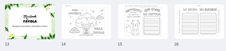 Kit Minibook FIABA - FAVOLA - MITO - LEGGENDA