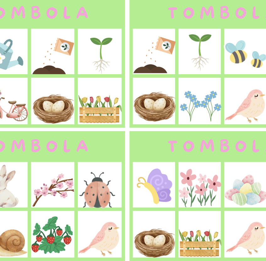 TOMBOLA PRIMAVERA_SPRING BINGO