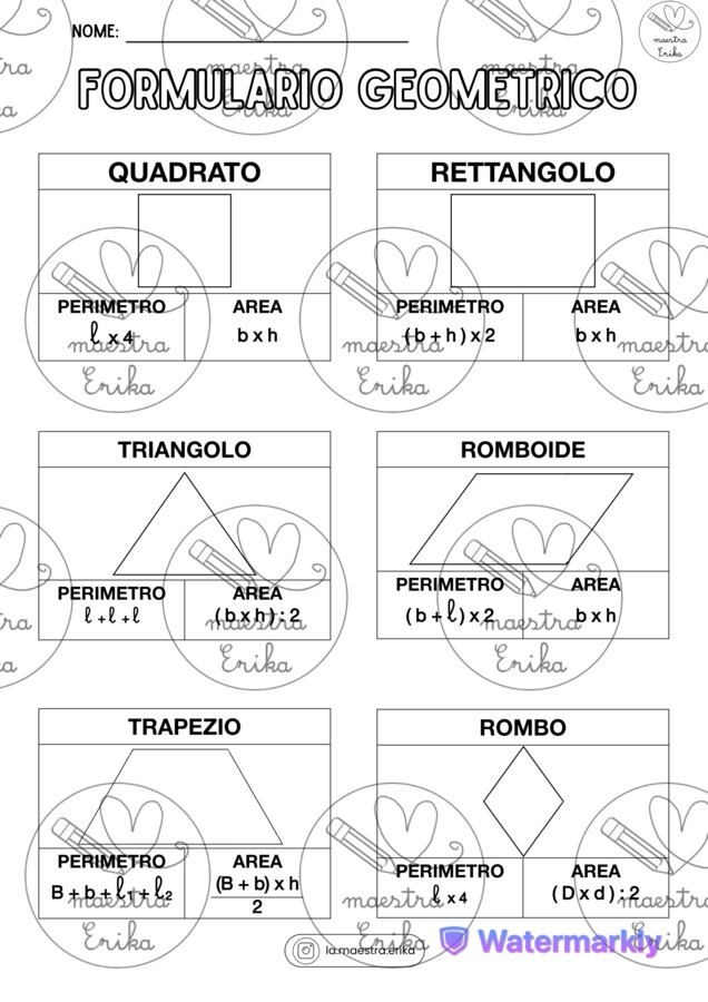 Formulario geometrico