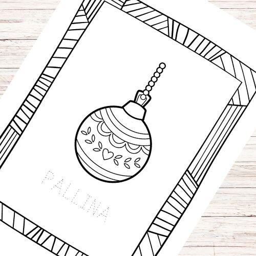 Disegni di Natale con parola da ripassare