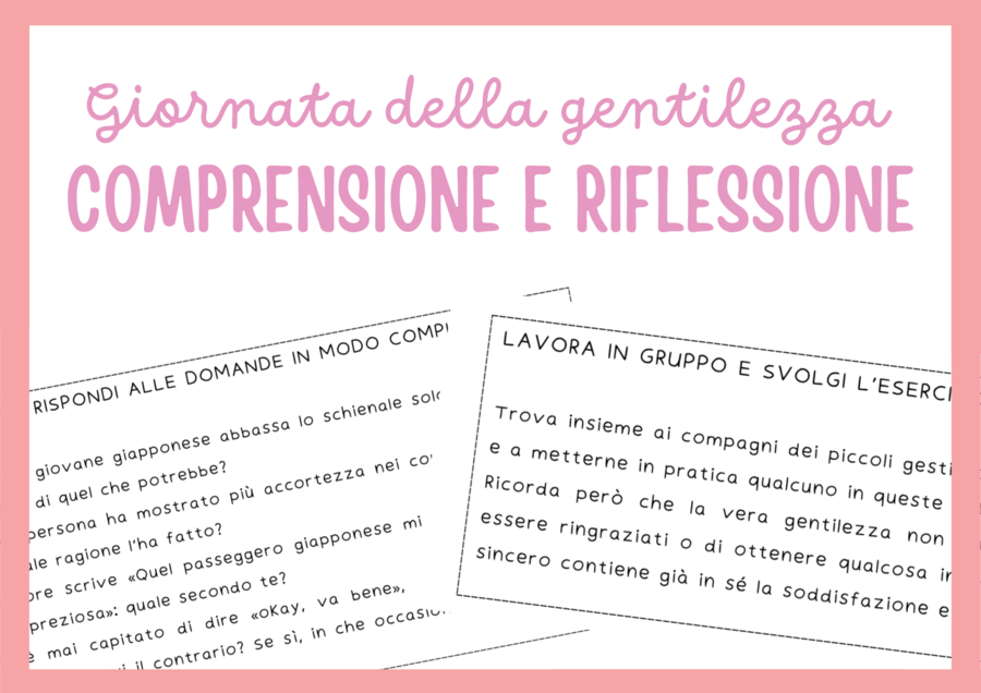 Giornata mondiale della gentilezza - lettura, comprensione e riflessione