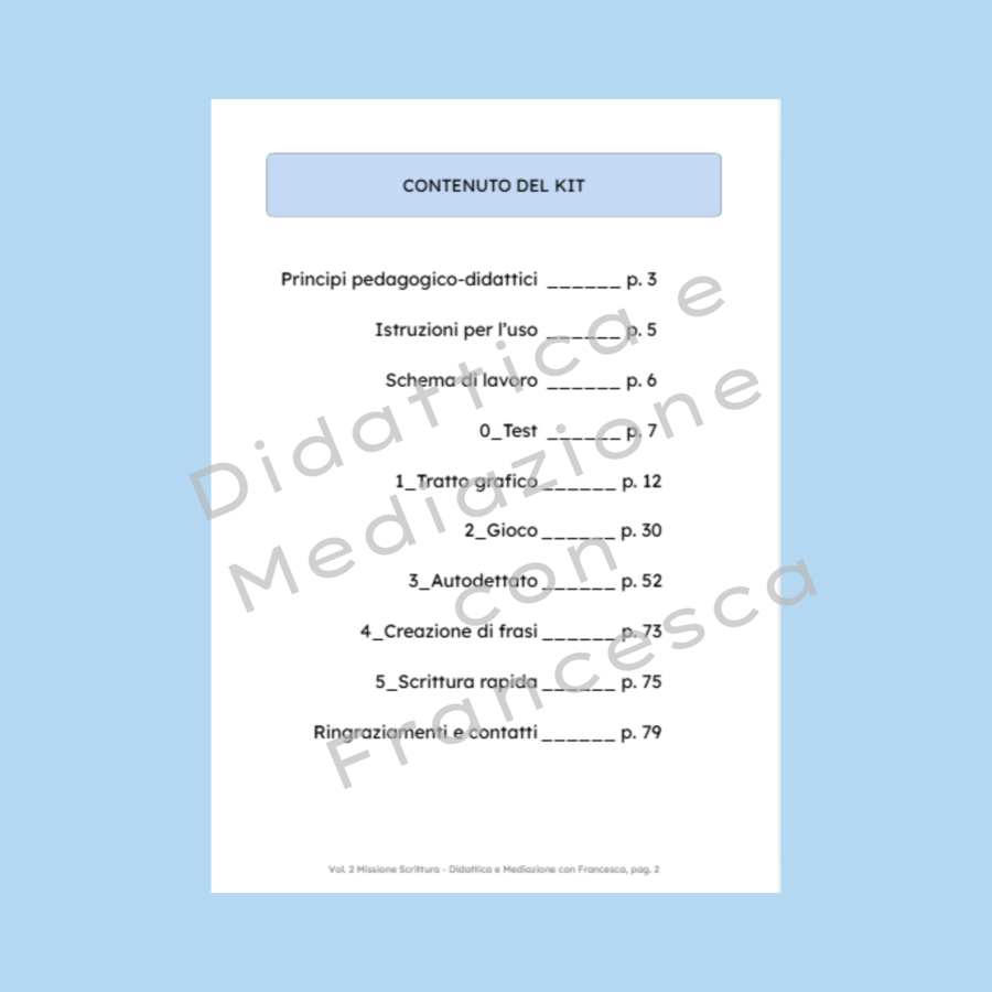 Vol. 2 Missione Scrittura - Kit potenziamento grafomotorio e ortografico con approccio Metodo Feuerstein per bambini con BES e DSA