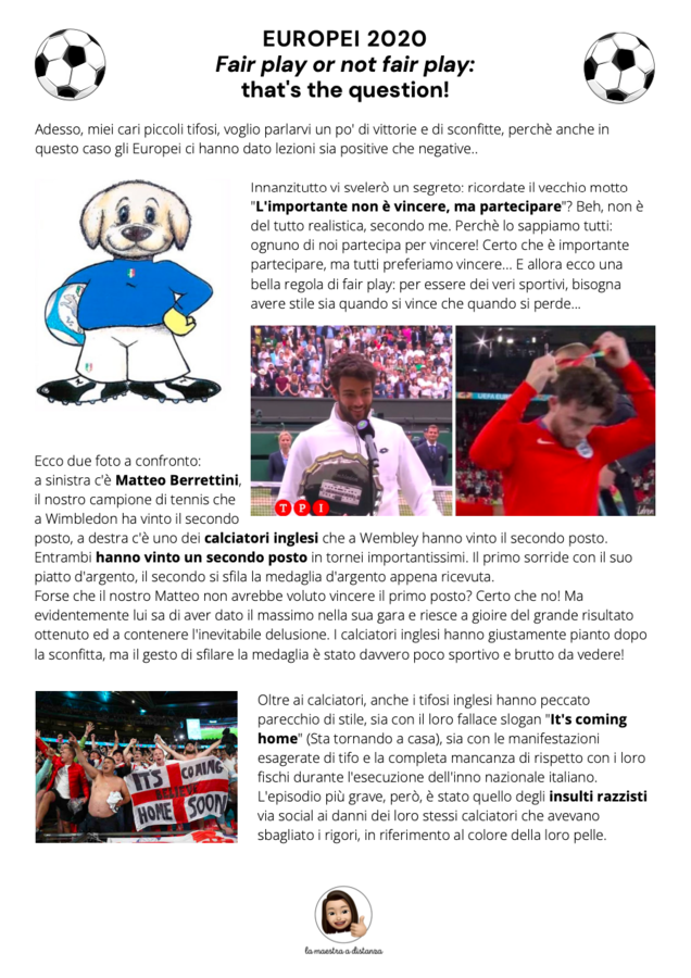 Europei 2020 - Fair Play or not Fair Play