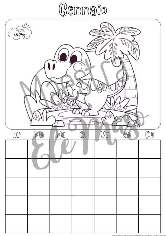 Calendario per la classe - da costruire e personalizzare