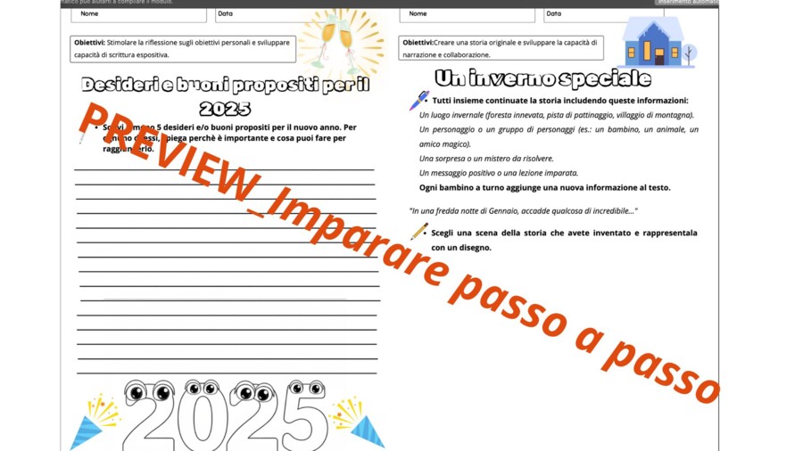 ❄️ Riparti con allegria: attività di scrittura creativa per un inverno magico. Ideali per gennaio