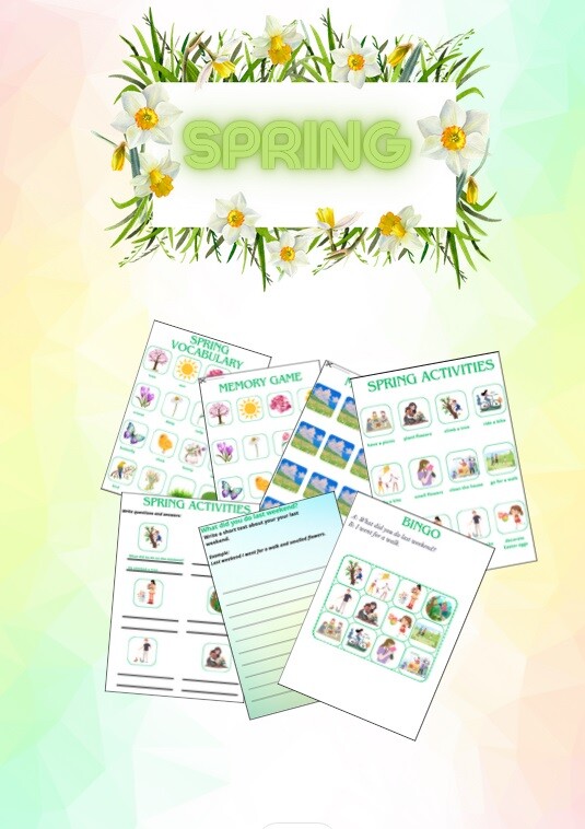 Spring - vocabulary + Past Simple