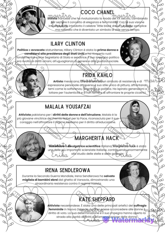 Donne straordinarie - 8 marzo