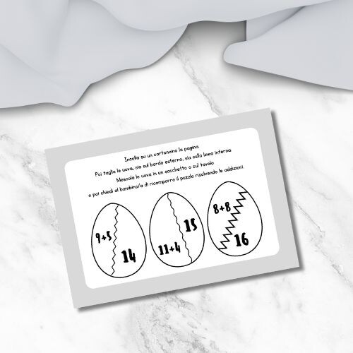 Matematica Pasqua classe prima – il gioco delle uova