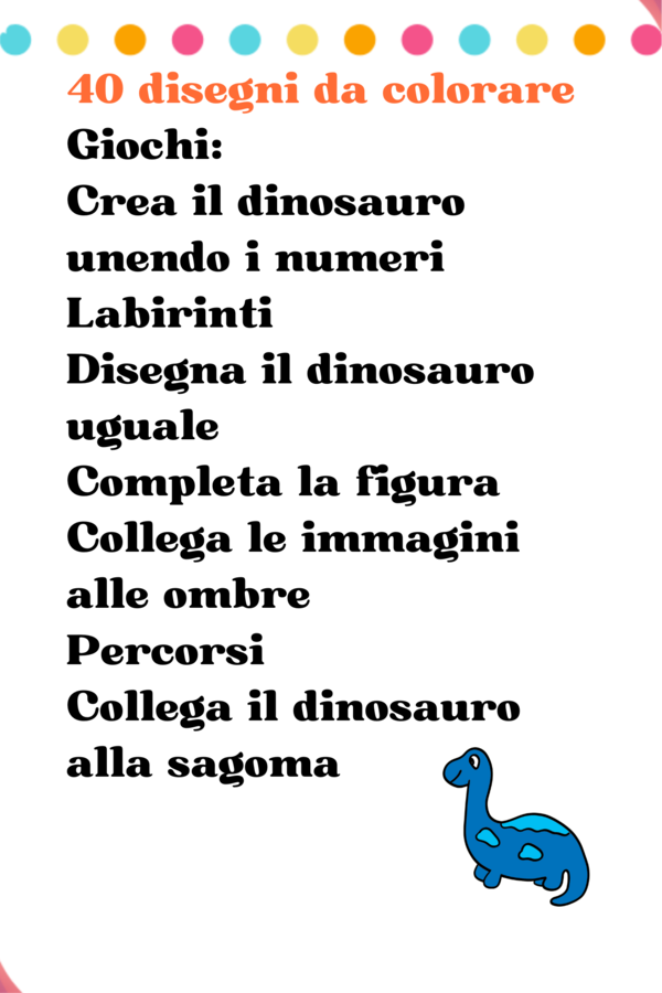 libro: Colora e gioca con i dinosauri