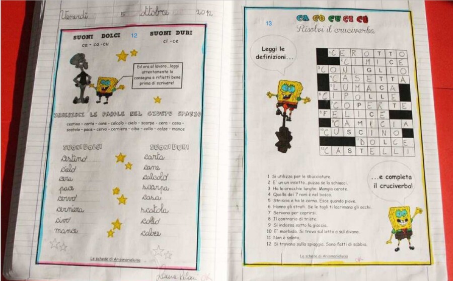 Quadernone di grammatica classe seconda