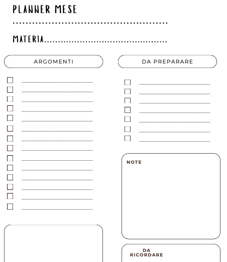 AGENDA PLANNER INSEGNANTE