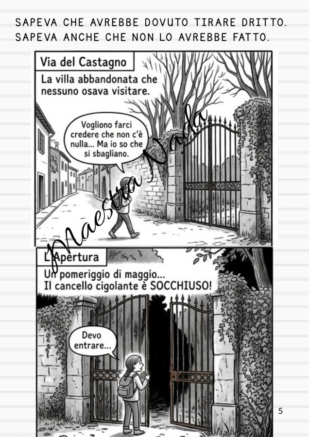 “Verifica di Italiano classe 5 Secondo quadrimestre (comprensione, grammatica e scrittura)”