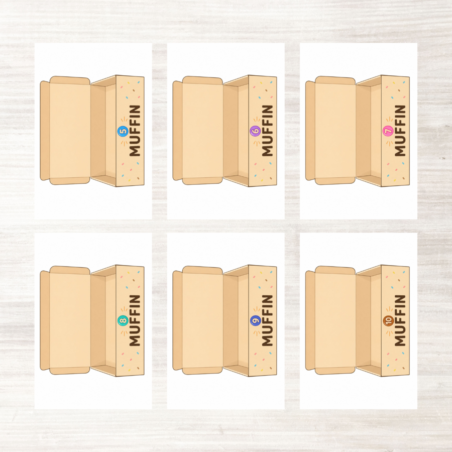 Gioco didattico per imparare a contare con i muffin