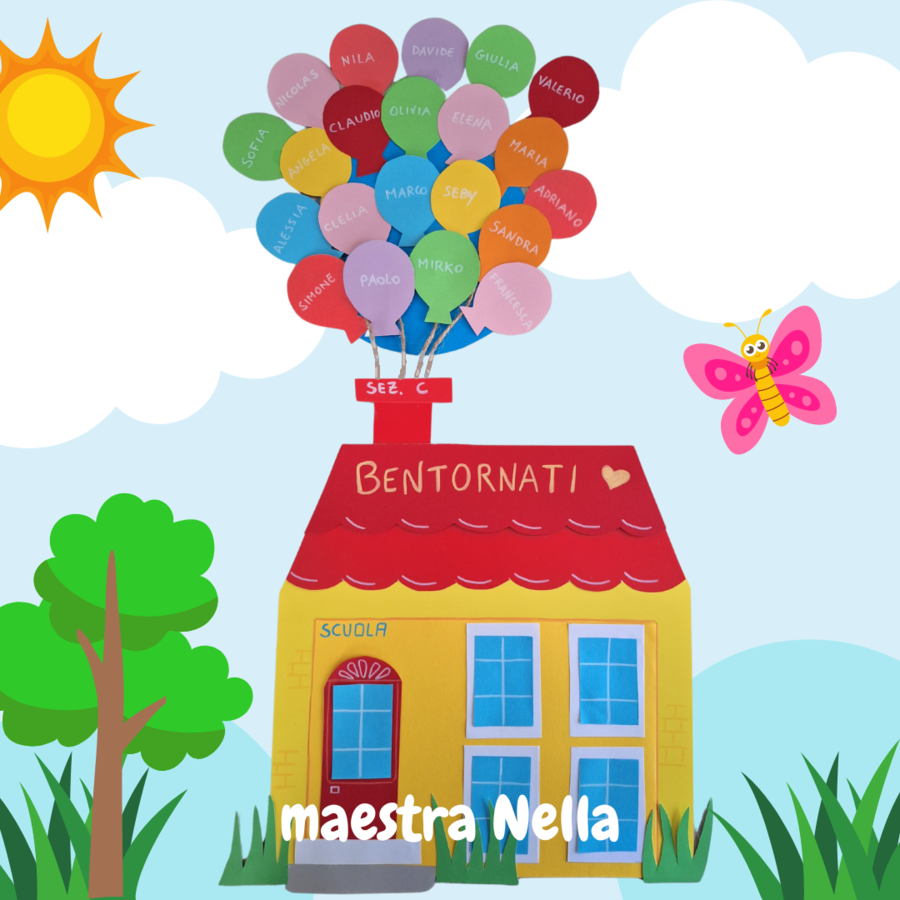 CARTELLONE BENVENUTI/BENTORNATI PER LA PORTA DELL'AULA