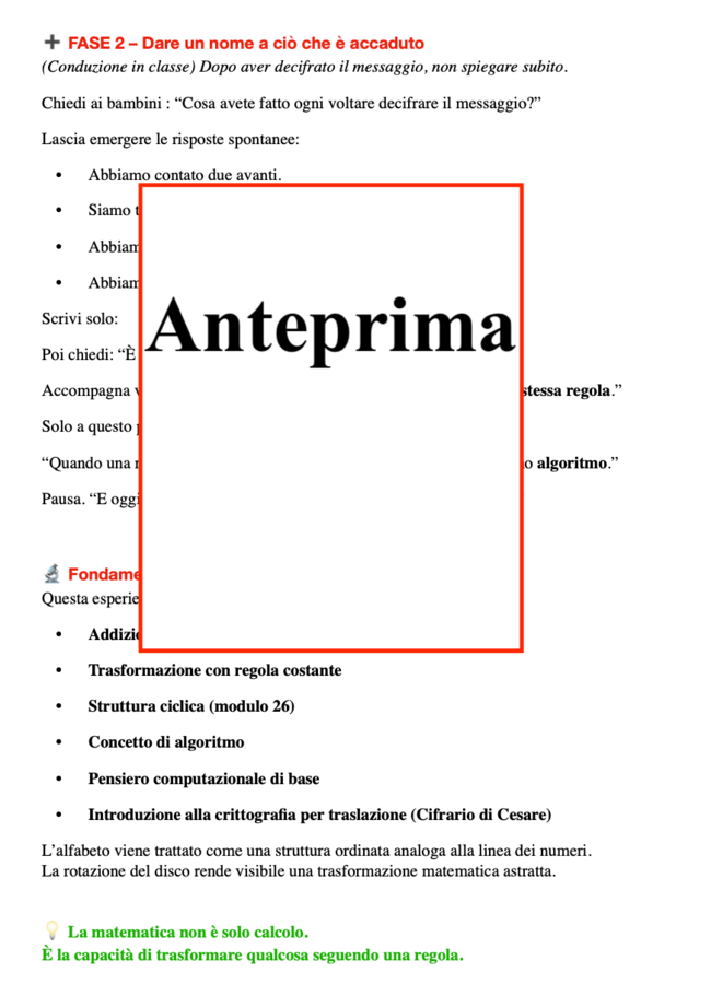 Il codice segreto di San Valentino; Laboratorio STEM di matematica, crittografia e pensiero computazionale classe 2-5