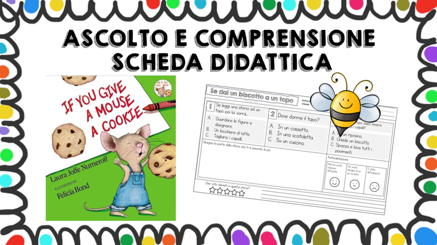Se dai un biscotto a un topo - scheda didattica comprensione